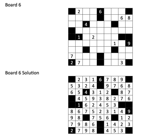 Sudoku Number Sets Solver